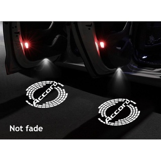 โคมไฟโปรเจคเตอร์ 2PCS for Accord Door Logo Lights Projector not fade LED door Warning Light 3D Shadow Ghost Light Puddle Lights