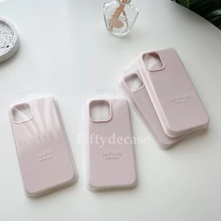เคสกำมะหยี่ รุ่น 7-17promax เคสซิลิโคนสีพื้น ไม่มีโลโก้ (สีชมหม่น) พร้อมส่ง !!!