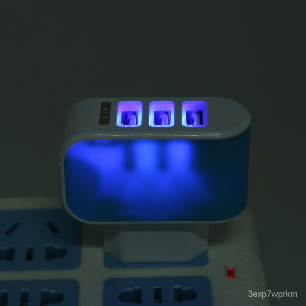 Special offerTop 3USB EU Plug LED Mobile Phone Chargers Multi-Head ...