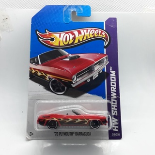 รถเหล็ก Hotwheels 70 PLYMOUTH  BARRACUDA (ib24)