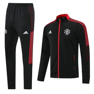 （READY STOCK）Manchester United autumn and winter jacket 21-22 new long-sleeved N98 jacket casual sportswear leg-cut trou