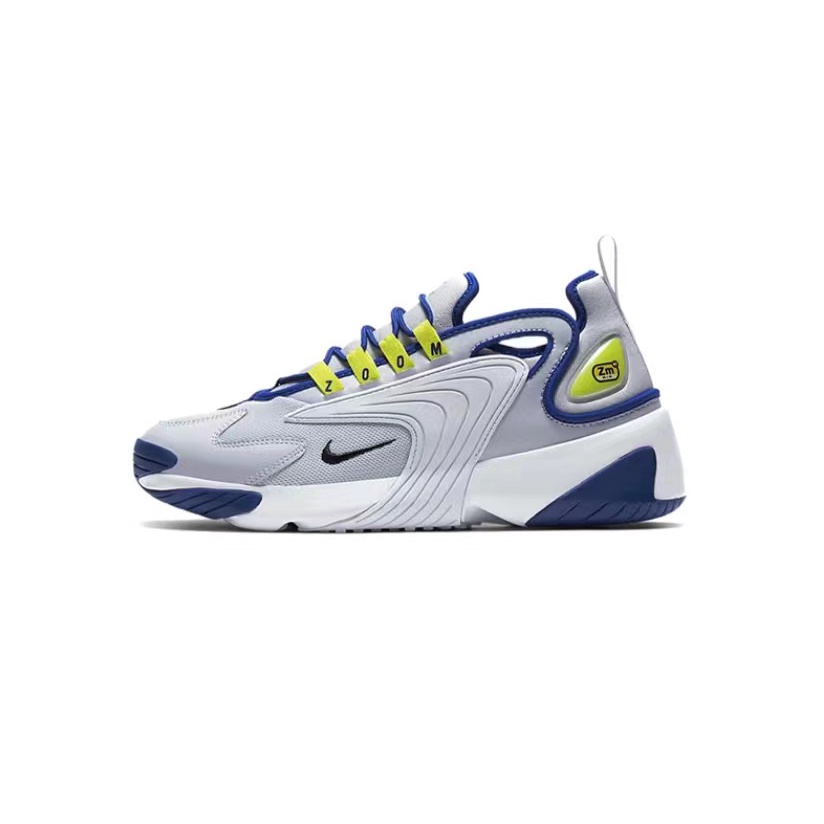 Nike Zoom 2K Spliced vintage sports shoes in grey blue