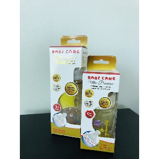 ขวดนม Babi Care Ultra Premium ขวดนมคอกว้าง พิมพ์ลาย 4 oz.พร้อมจุกไซร์ S, 8 oz.พร้อมจุกไซร์ M