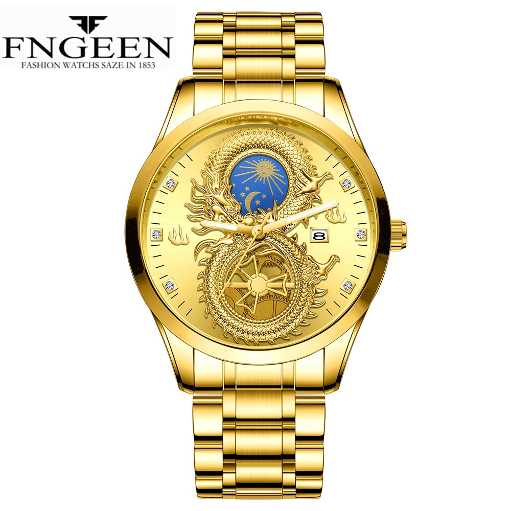 fngeen s 999 นาฬิกาข้อมือควอตซ์ แฟชั่นสำหรับผู้ชาย