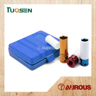 Tuosen ซ็อกเก็ตสเปนเนอร์รถยนต์ 1/2 นิ้ว (17, 19, 21 มม.) 3 ชิ้น