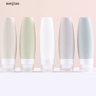 wei 1pc 60/90ML Silicone Refillable Bottle Empty Travel Portable Packing Press ie