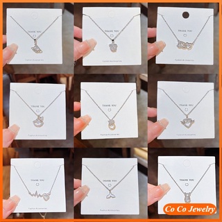 Cocojewelry สร้อยคอโซ่เหล็กไทเทเนียม สไตล์ญี่ปุ่น และเกาหลี เรียบง่าย สําหรับผู้หญิง