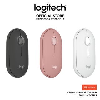 Logitech Pebble Mouse 2 M350S,  Slim & Portable, Silent Clicking & Scrolling, Long Battery Life
