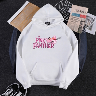 เสื้อกันหนาวมีหมวกแขนยาวลายการ์ตูน Pink Panther