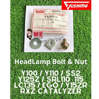 (Tushima) น็อตสกรูโคมไฟหน้า สําหรับ Yamaha Y100 Y110 YSS SS2 Y125z SRL110 SRL115 LC135 EGO Y15zR RXZ