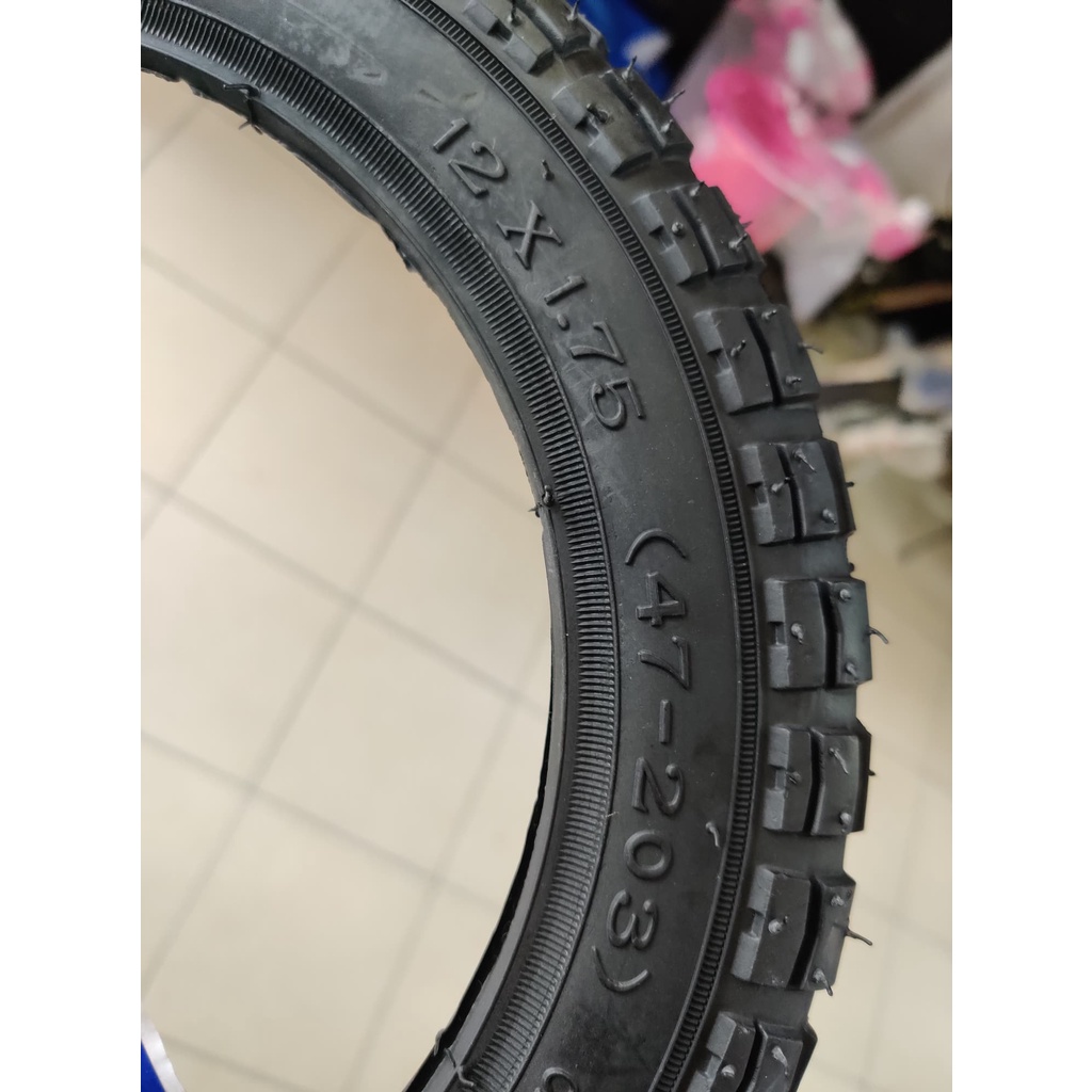 ยางนอก 12นิ้ว (ดูเบอร์ อย่าวัดขอบล้อ) จักรยานเบอร์ 12
