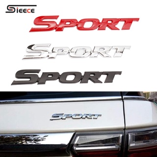 Sieece Sport ป้ายสัญลักษณ์โลหะ สติ๊กเกอร์ติดรถยนต์ สติ๊กเกอร์ติดรถยนต์ จัดแต่งทรงผม