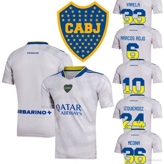 Ftb 22 Season Boca Juniors F.C. เสื้อกีฬาแขนสั้น ลายทีมฟุตบอล Marcos Rojo Tévez Medina Varela No.10