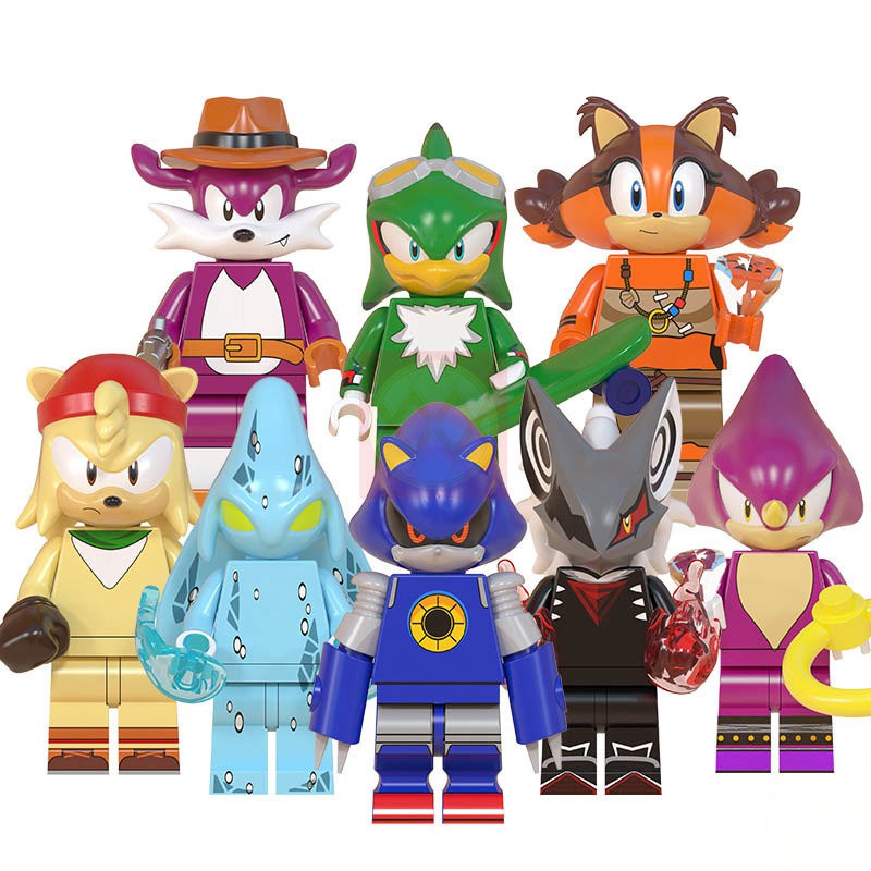 Knuckles เกม Echidna Tachyglossidae Sonic The Hedgehog CD Sonic ผจญภัยอาคารบล็อกของเล่นเด็กของขวัญ