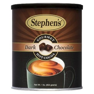 STEPHENS Belgian Dark Chocolate Hot Cocoa (USA Imported) 454g. สตีเฟนส์ ดาร์กช็อกโกแลต ผงปรุงสำเร็จรูป