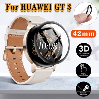 ฟิล์ม Huawei watch gt 3 42มม ​เต็มรูปแบบ HD ฟิล์มป้องกัน ฟิล์มกันรอยหน้าจอทรงโค้งแบบใส ​huawei gt 3 46มม สมาร์ทวอทช์ ป้องกันหน้าจ ออ่อนนุ่ม