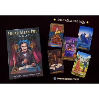 Edgar Allan Poe Tarot ไพ่ยิปซีแท้ลดราคาพร้อมหนังสือภาพสี ไพ่ยิปซี ไพ่ทาโร่ต์ Tarot Oracle Card