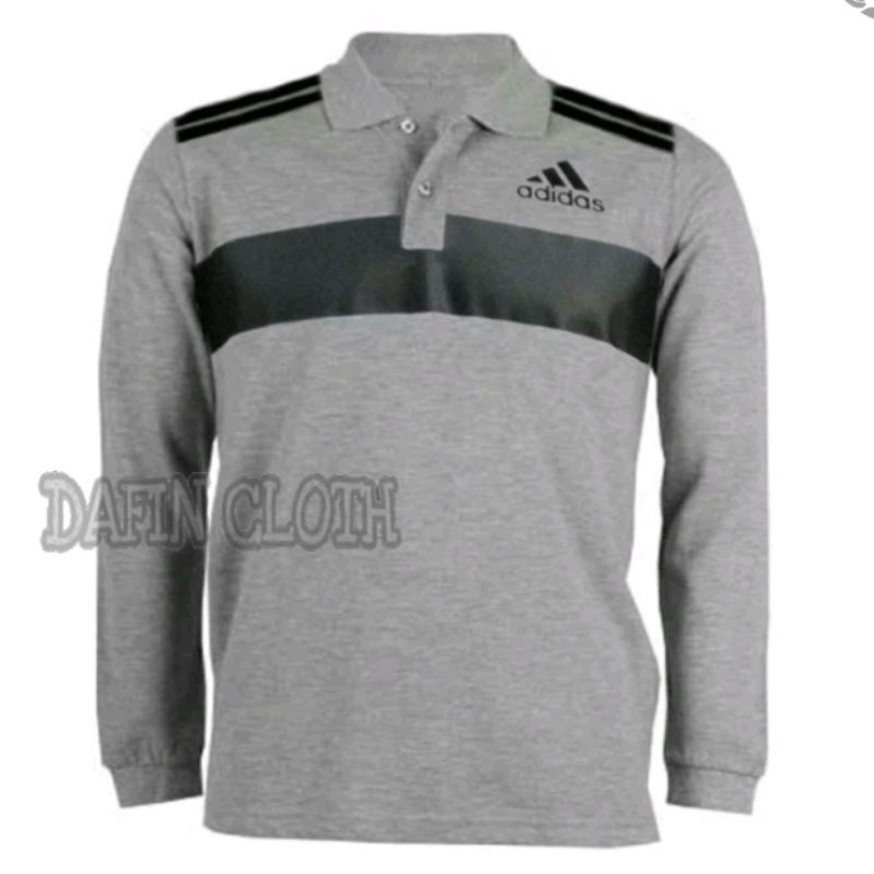 เสื้อโปโล เสื้อยืดคอปกแขนยาวผู้ชาย Adidas List