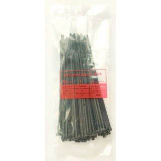 เคเบิ้ลไทร์ CABLE TIE 8 นิ้ว สีดำ (3x200 ม.ม.)