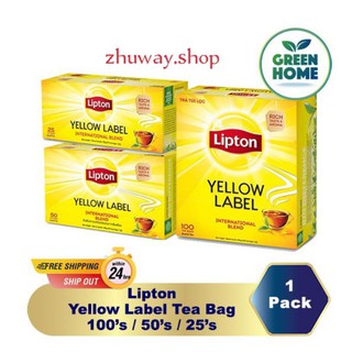 ชา Lipton yellow label ขนาด 25/50/100 ซอง