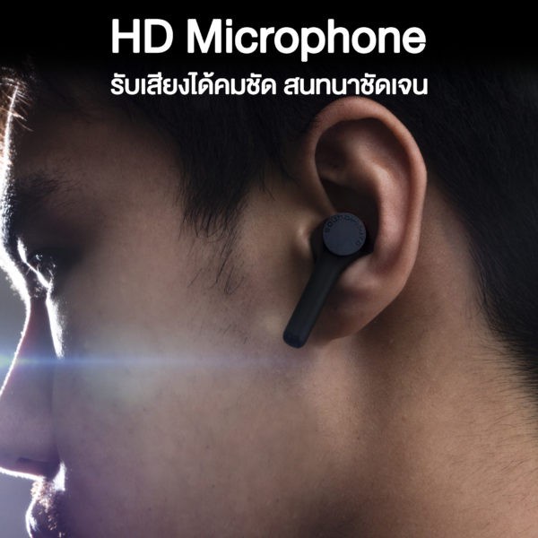 ♀✽(ศูนย์ไทย) SoundPEATS MAC หูฟังบลูทูธ เบสหนัก แบตอึด IPX7 Bluetooth 5.0 หูฟัง True Wireless คู่แข่