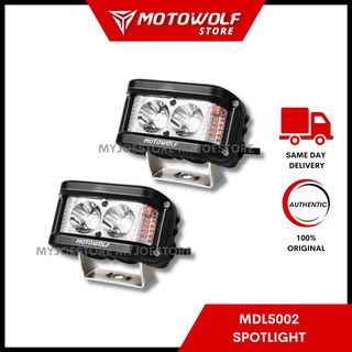 Motowolf MDL5002 ไฟหน้าสปอตไลท์ LED สําหรับรถจักรยานยนต์ 1 ชิ้น