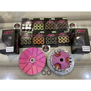 Wf ลูกรอก และสปริง สําหรับมอเตอร์ NVX &amp; NMAX ESR สีแดง WF PULLEY