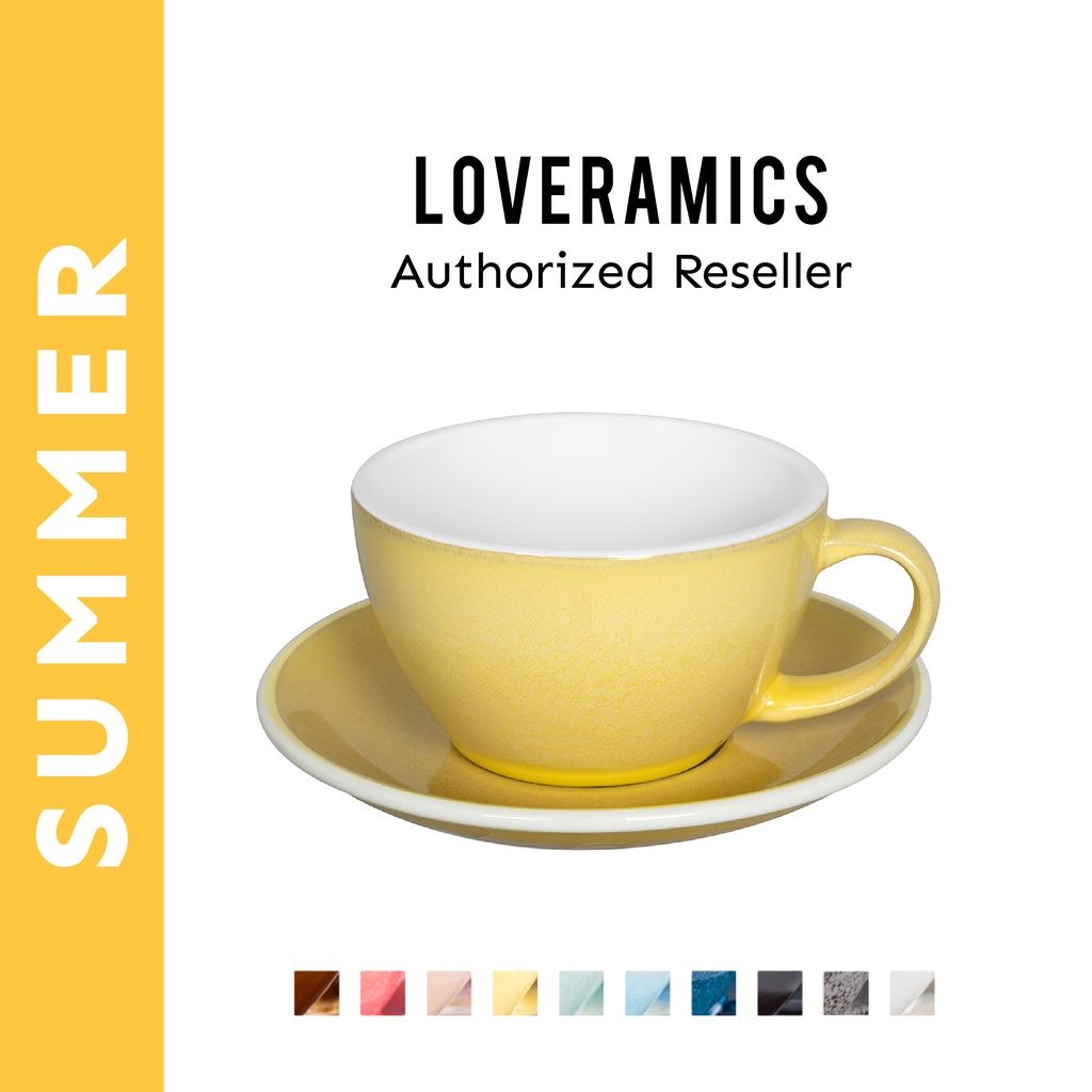 Loveramics ชุดแก้วกาแฟเซรามิค รุ่น EGG Set (Cup & Saucer) - Potters Colors