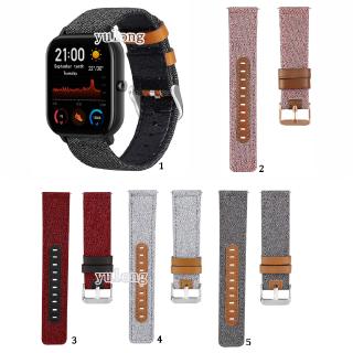 สายนาฬิกาข้อมือ ผ้าแคนวาส ไนล่อน สําหรับ Huami Amazfit GTS2 GTS4 mini GTS3 GTS2e Neo GTS 2 3 4 2e