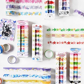 Masking Tape Set มาเป็นกล่องน่ารักมากก แต่งกันให้สนุกไปเลย เทปตกแต่ง เทปน่ารัก