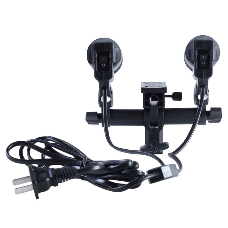 E27 2 in 1 lamp holder หัวต่อไฟสตูดิโอ 2 in 1 E27 Socket lamp holder 100V-240V ราคา ถูกที่สุด ดีลบีเคเค แกลเลอรีภาพที่ 3