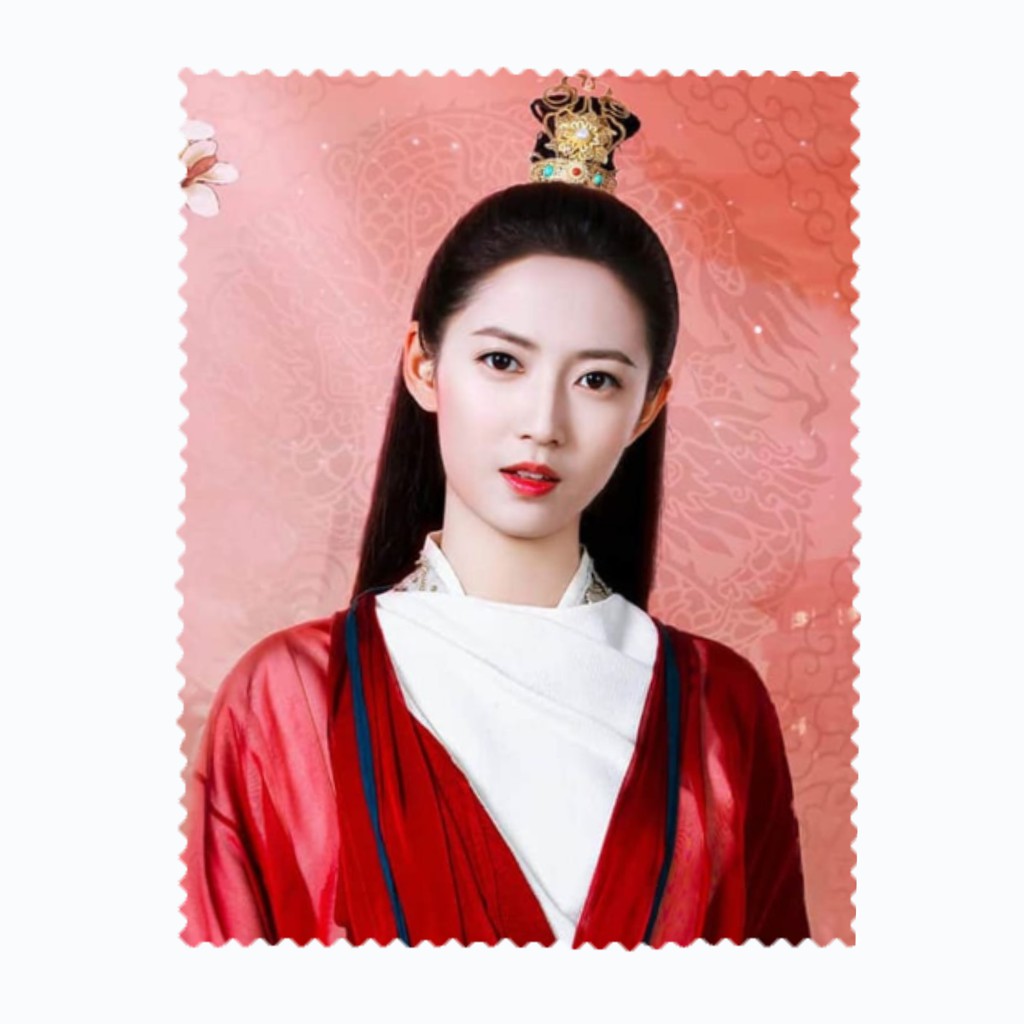 ผ้าเช็ดแว่นตา เช็ดเลนส์ ผ้าไมโครไฟเบอร์ เฉินอวี้ฉี Yukee Chen ดาบมังกรหยก ไฟผลาญจันทร์ Chen Yuqi