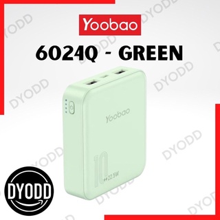 Yoobao 6024Q 10000mAh 37Wh PD20W Quick Charge Power Bank แบตเตอรี่สำรอง Super Charge Scp 22.5W