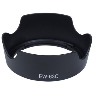 เลนส์ฝากระโปรงเลนส์ EW-63C EW63C สำหรับ Canon EF-S 18-55 มม. F / 3.5-5.6 IS STM