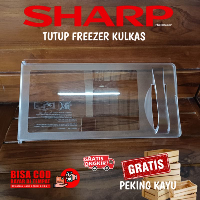SHARP REFRIGERATOR FREEZER COVER DIAMETER 40 X 19CM ด้านข้างเปิดใหม่