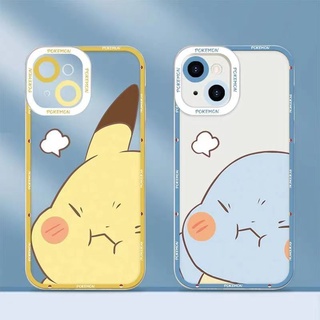 เคสโทรศัพท์ซิลิโคน TPU ใส แบบนิ่ม กันกระแทก สําหรับ IPhone 14 13 12 11 Pro X XR XS Max 7 8 Plus 6 6S