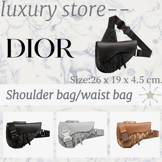 ดิออร์   DIOR  กระเป๋าสะพายข้าง / กระเป๋าคาดเอว / กระเป๋าผู้ชาย / กระเป๋าสะพายข้าง / ทรงล่าสุด / ยุโรปแท้ 100%