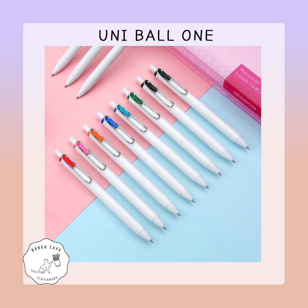ปากกาเจล UNI Ball One Gel Pen 0.38 mm / 0.5 mm.