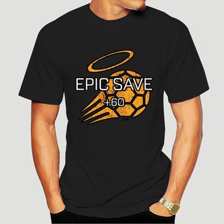 เสื้อยืดผ้าฝ้ายพิมพ์ลายขายดี เสื้อยืด พิมพ์ลายกราฟฟิค Rocket League Epic Save แฟชั่นสําหรับผู้ชาย ผู้หญิง -4477A