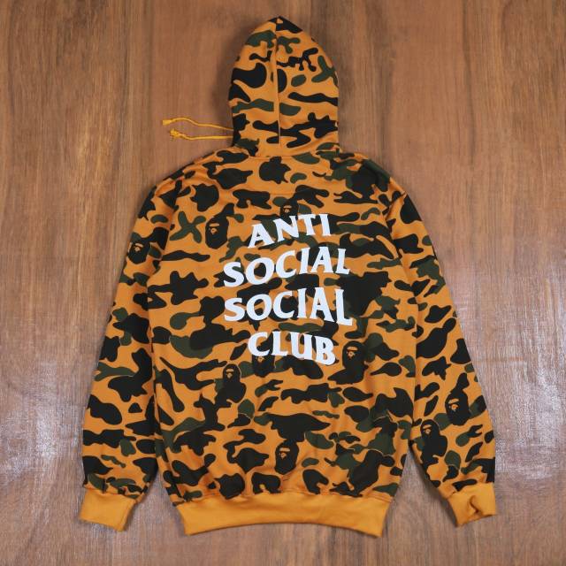 ANTI SOCIAL SOCIAL CLUB Bape Bace x anti social club jacket / ansos hoodie / แจ็คเก็ตกองทัพนําเข้า /