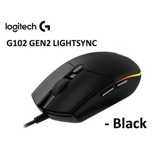 MOUSE (เมาส์) LOGITECH G G102 LIGHTSYNC (BLACK)