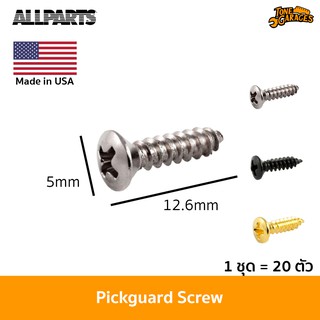 Allparts Pickguard Screw น็อตยึดปิ๊กการ์ด 1 ชุด มี 20 ตัว (GS-0001)