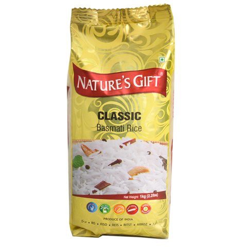 Nature's Gift Classic Basmati Rice 1kg ++ เนเธอร์กีฟ ข้าวบัสมาติ รุ่นคลาสสิค 1kg