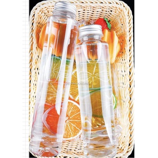 DEDEE (10ใบ)ขวดพลาสติก(PET) +ฝาอลูมิเนียม ทรงกระบอกยาว 300/4…