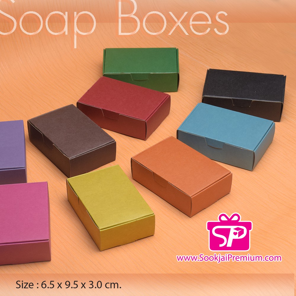 (มีใบกำกับภาษี) กล่องใส่สบู่ Home made Soap ขนาด 6.5x9.5x3.0 ซม. (บรรจุ 20 ชิ้น/แพ็ค)