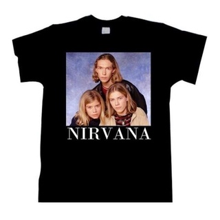 เสื้อยืดวินเทจเสื้อยืด ผ้าฝ้าย พิมพ์ลาย Nirvana Hanson Parody Band Joke Cool Hipster 90S Band พลัสไซซ์ สําหรับผู้ชายS-5