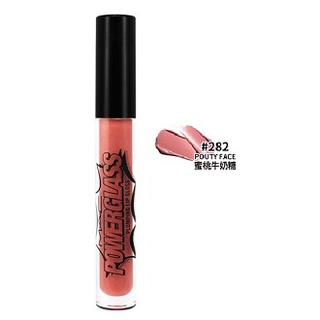 ของแท้ พร้อมส่ง !! ลิปกลอสขนาดจริง MAC POWERGLASS PLUMPING LIP GLOSS 2.8 ML. สี 282 POUTY FACE