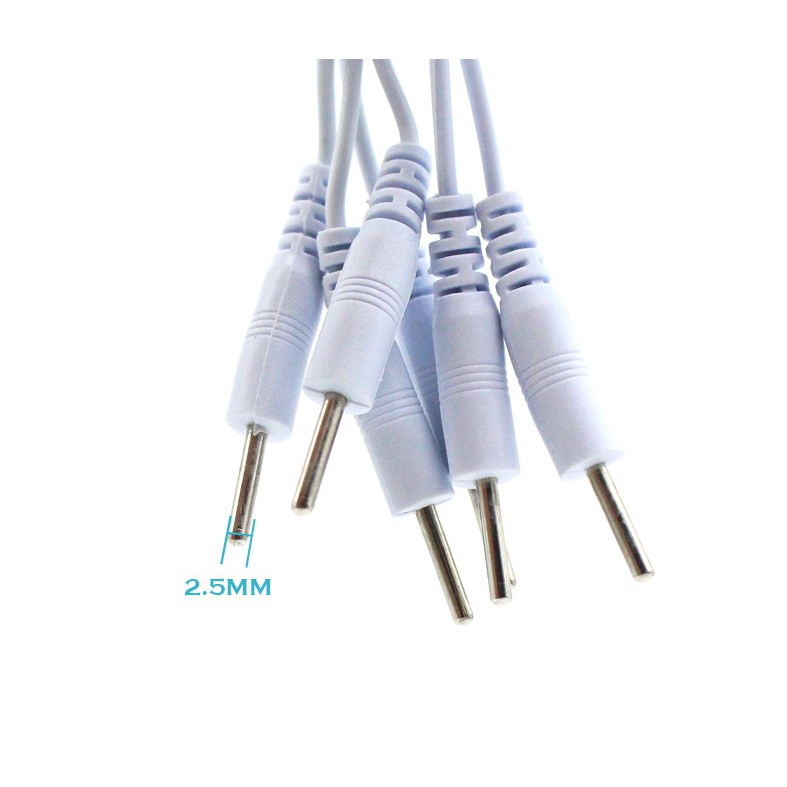 สายไฟหัวต่อ เครื่องนวดกดจุด ขนาดหัว2.5 mm - รูปที่ 2