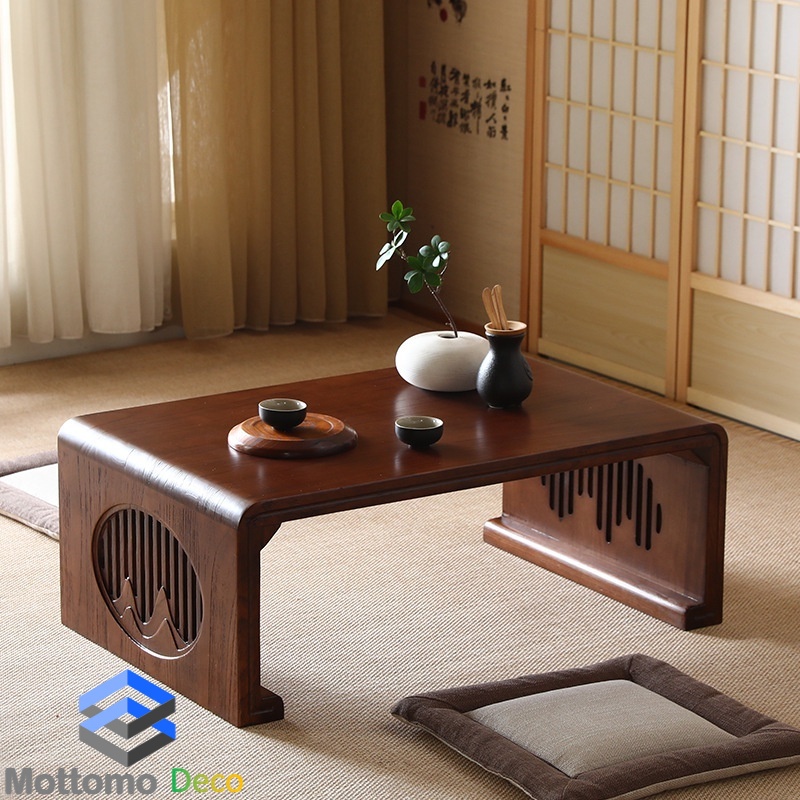 MOTTOMO Ancient Style Solid Wood Japanese Coffee/Tea Table