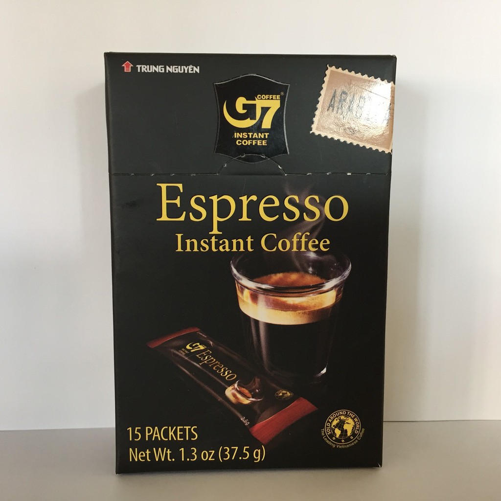 G7 กาแฟดำ Espresso 15 ซองexp 15/7/2026